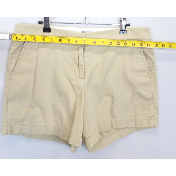 J. Crew Chino Causal Shorts Cotton Pockets Women 10 Beige Classic Preppy - Picture 6 of 11
